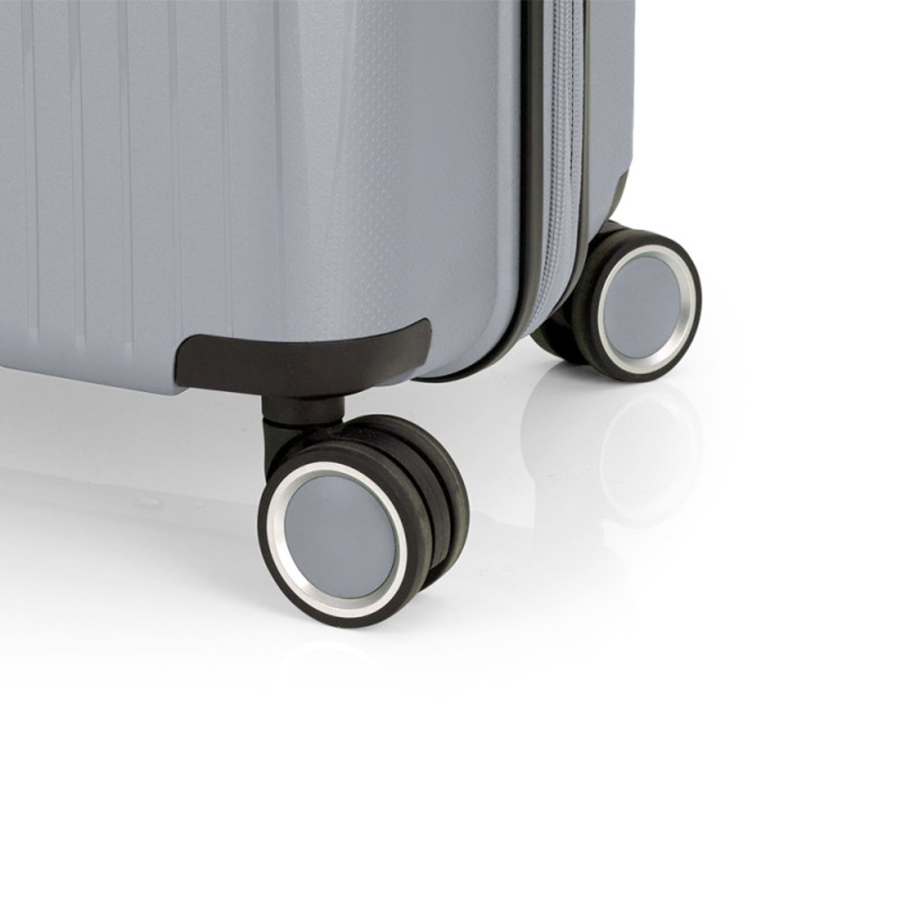 Gabol 123947-022 Brooklyn Expandable Μεγάλη Βαλίτσα 75cm Ασημί Είδη ταξιδιού