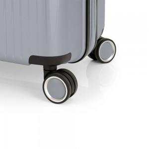 Gabol 123947-022 Brooklyn Expandable Μεγάλη Βαλίτσα 75cm Ασημί Είδη ταξιδιού