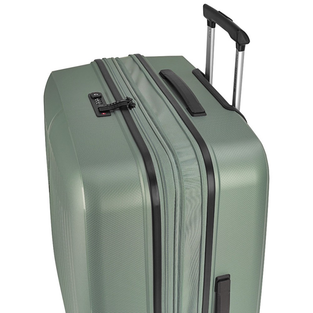 Gabol 123922-004 Brooklyn Expandable Cabin Case 55cm Βαλίτσα Καμπίνας Πράσινη Είδη ταξιδιού