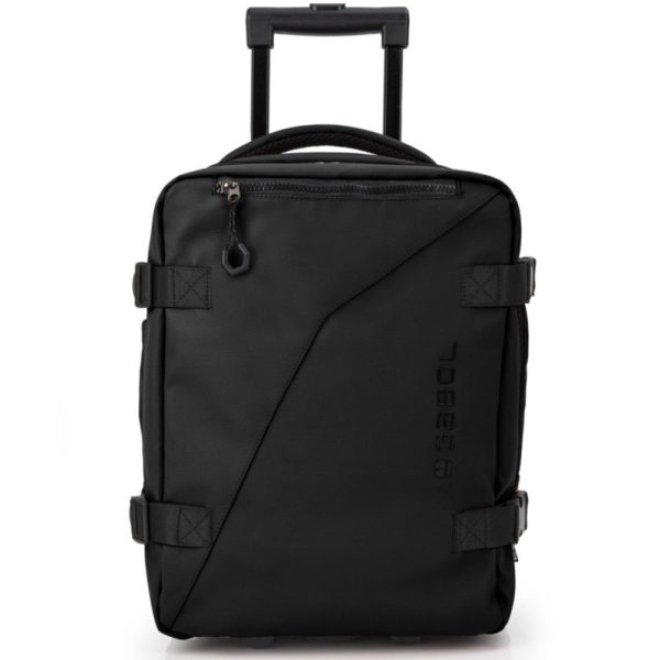 Gabol 125244-001 CANADA Travel Backpack Ταξιδιωτική Τροχήλατη Τσάντα Πλάτης Μαύρη