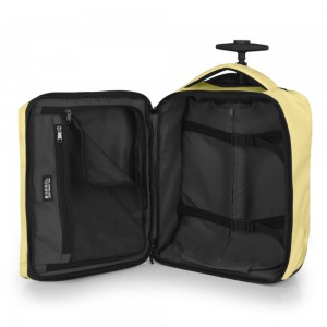 Gabol 126344-005 VANCOUVER Yellow Rolling Travel Backpack Travel Items