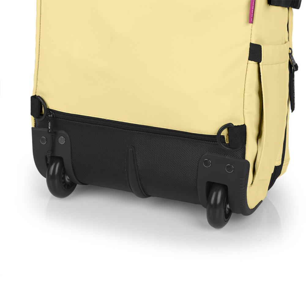 Gabol 126344-005 VANCOUVER Yellow Rolling Travel Backpack Travel Items