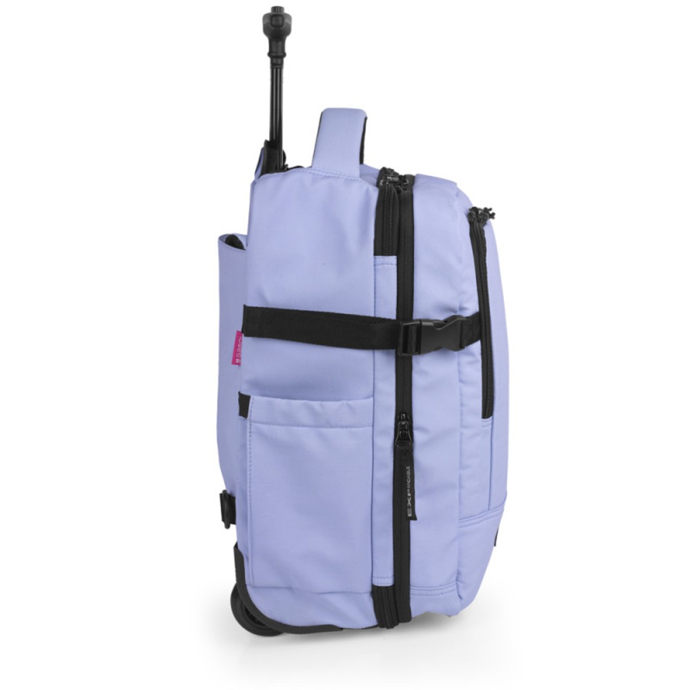 Gabol 126344-025 VANCOUVER Lilac Rolling Travel Backpack Travel Items