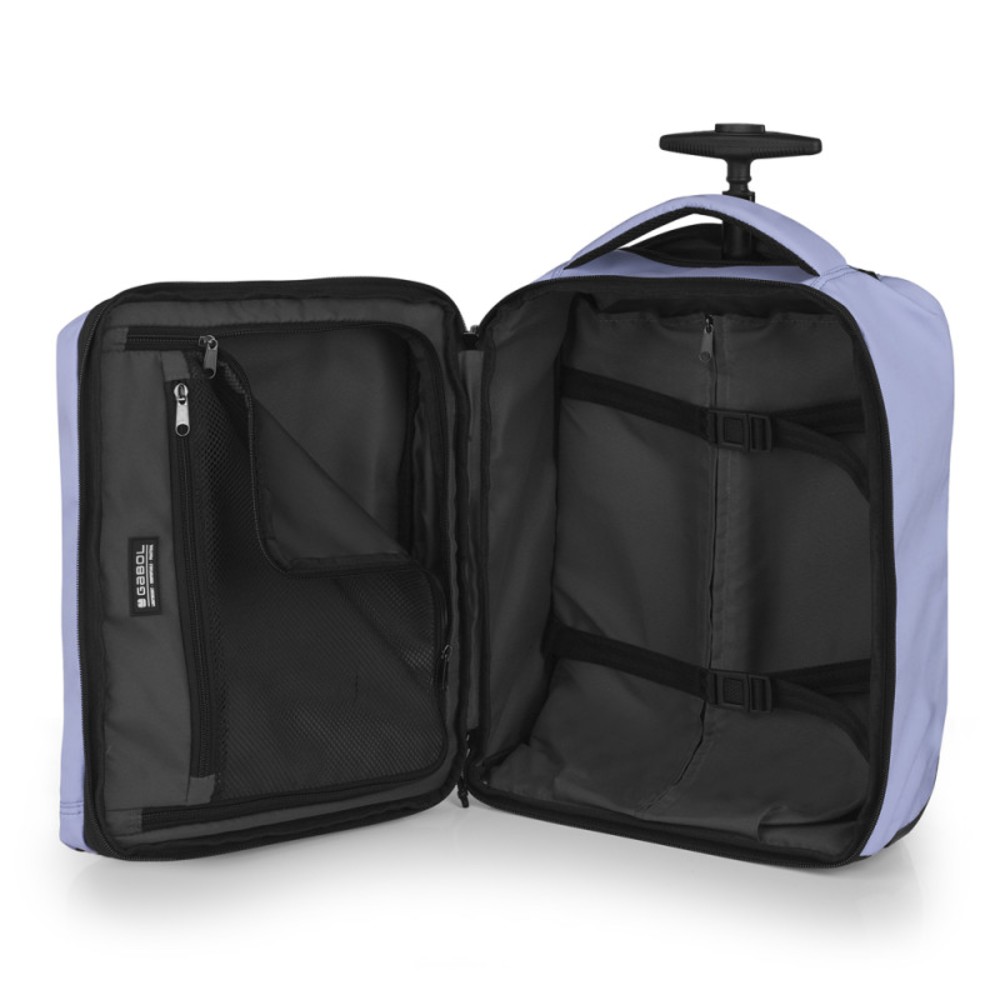 Gabol 126344-025 VANCOUVER Lilac Rolling Travel Backpack Travel Items