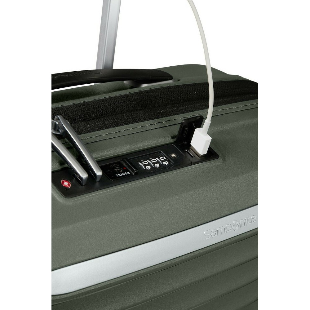 Samsonite Upscape Βαλίτσα Καμπίνας 55cm 143108-9199 Χακί Είδη ταξιδιού