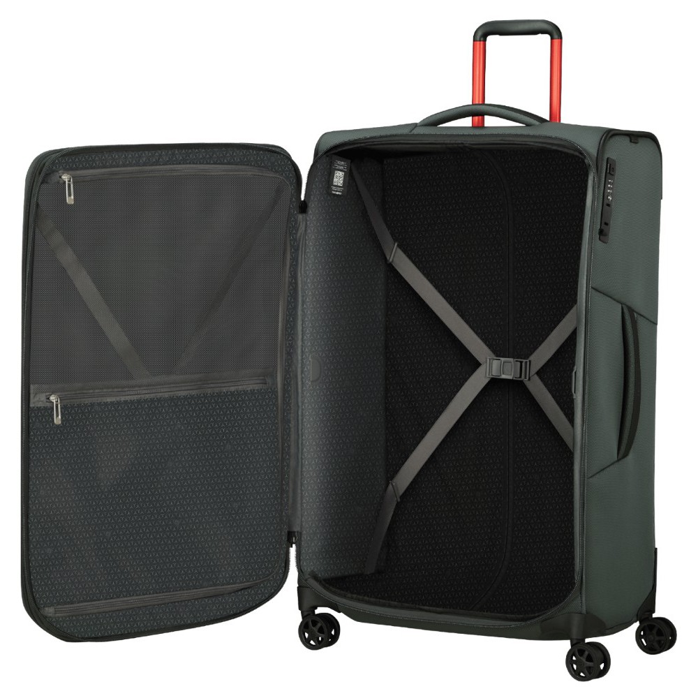 Samsonite 143331-8326 Respark Spinner Expandable Μεγάλη Βαλίτσα Ταξιδίου 79cm Μαύρη Είδη ταξιδιού