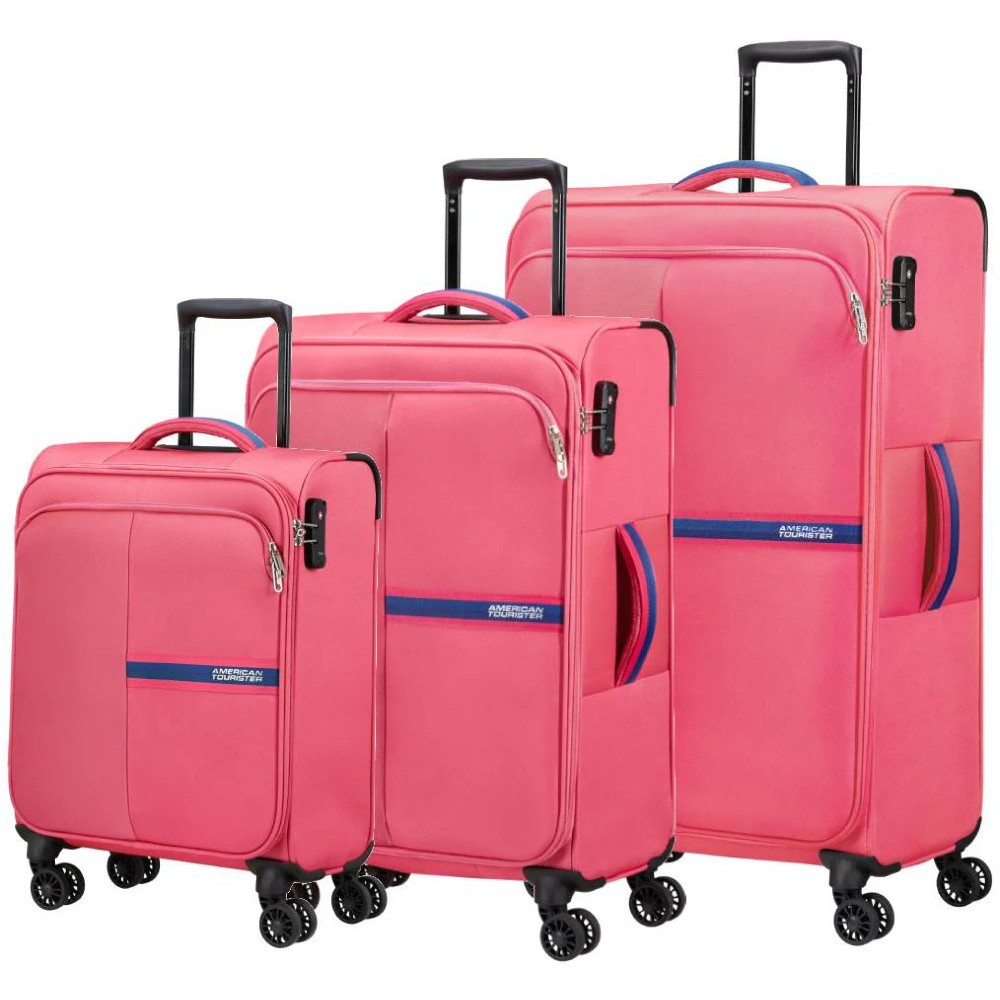 American Tourister 144790-A039 Bright Life Σετ 3τμχ Βαλίτσες Ταξιδιού S/M/L Κοραλί Είδη ταξιδιού