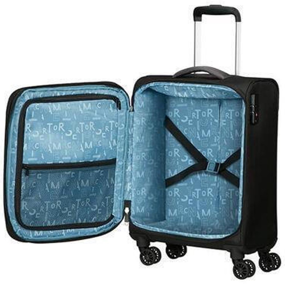 American Tourister Pulsonic Spinner Cabin Case 55cm 146516-0423 Μαύρη