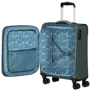 American Tourister Pulsonic Spinner Cabin Case 55cm 146516-1257 Πράσινη Travel Items