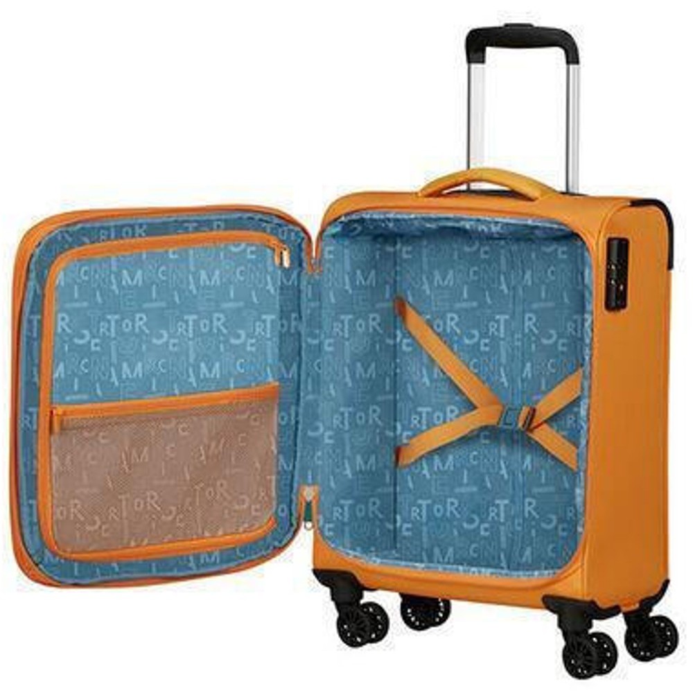 American Tourister Pulsonic Spinner Cabin Case 55cm 146516-1843 Πορτοκαλί