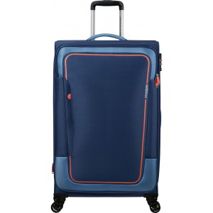 American Tourister 146518-6636 Pulsonic Spinner Exp Μεγάλη Βαλίτσα 81cm Combat Navy Είδη ταξιδιού