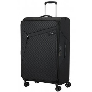Samsonite 146854-1041 Litebeam Spinner Expandable Μεγάλη Βαλίτσα Ταξιδίου 77cm Μαύρη Είδη ταξιδιού