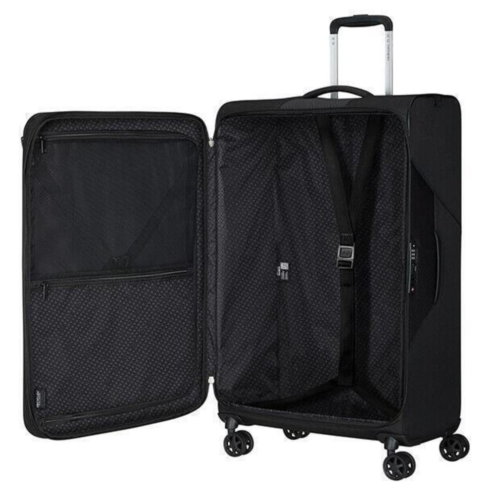 Samsonite 146854-1041 Litebeam Spinner Expandable Μεγάλη Βαλίτσα Ταξιδίου 77cm Μαύρη Είδη ταξιδιού