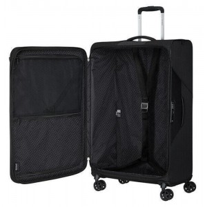 Samsonite 146854-1041 Litebeam Spinner Expandable Μεγάλη Βαλίτσα Ταξιδίου 77cm Μαύρη Είδη ταξιδιού