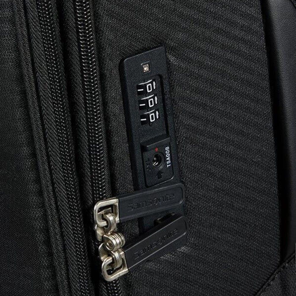Samsonite 146854-1041 Litebeam Spinner Expandable Μεγάλη Βαλίτσα Ταξιδίου 77cm Μαύρη Είδη ταξιδιού