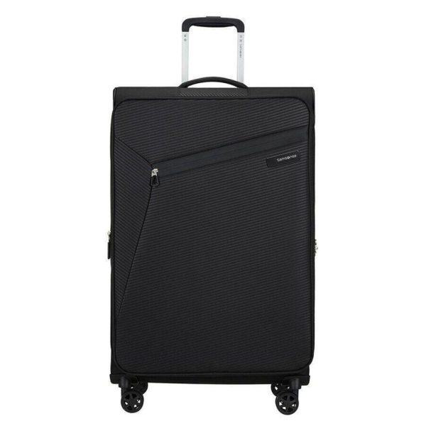 Samsonite 146854-1041 Litebeam Spinner Expandable Μεγάλη Βαλίτσα Ταξιδίου 77cm Μαύρη