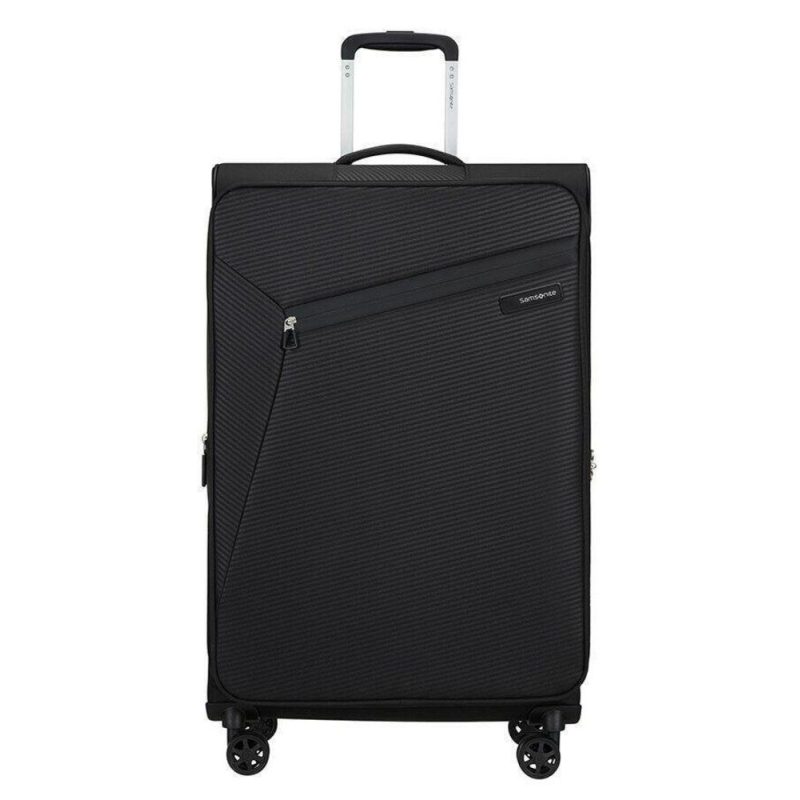 Samsonite 146854-1041 Litebeam Spinner Expandable Μεγάλη Βαλίτσα Ταξιδίου 77cm Μαύρη Samsonite