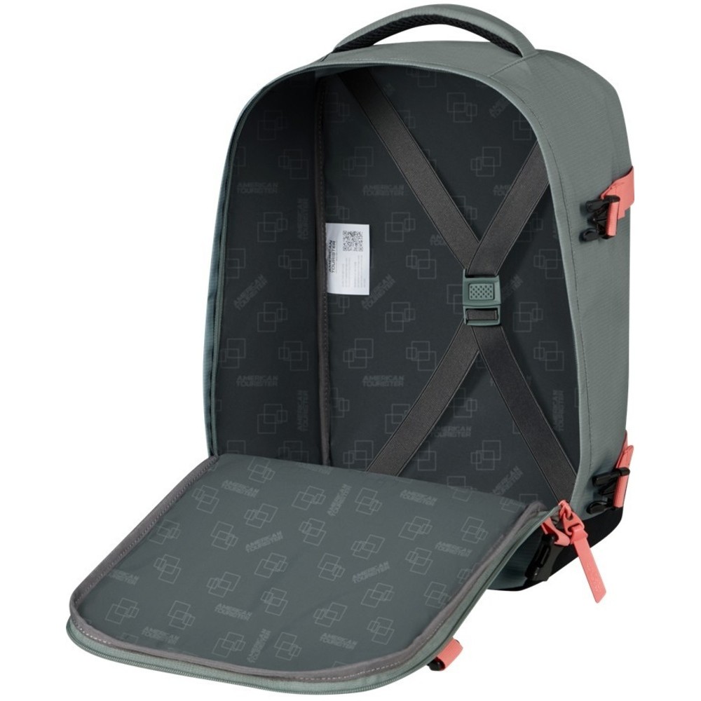 American Tourister 149174-A635 Casual Backpack Sage/Coral Γκρι Travel Items