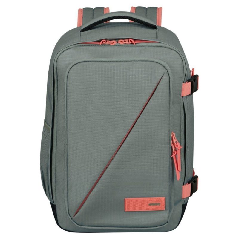 American Tourister 149174-A635 Casual Backpack Sage/Coral Γκρι American tourister