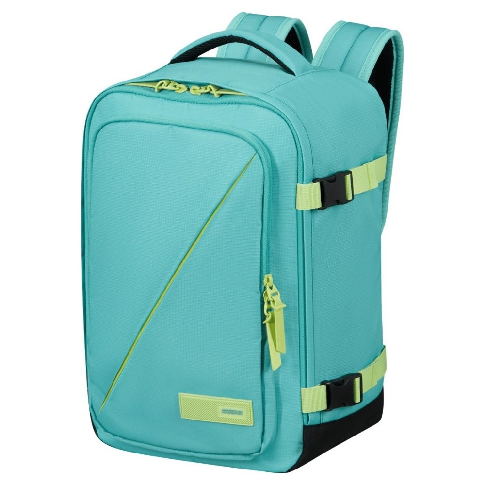 American Tourister 149174-A647 Casual Backpack Dusty Turquoise/Lime Γαλάζιο