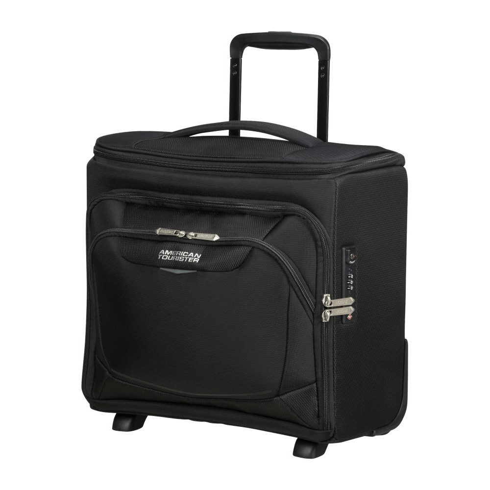 American Tourister 152552-1041 SummerRideUderseater EXP Βαλίτσα Καμπίνας Μαύρη
