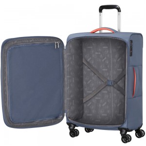 American Tourister 157366-E612 Cloudrider Spinner Exp Μεσαία Βαλίτσα 67cm Stone Blue Travel Items