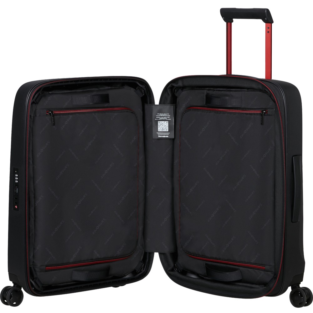 Samsonite 158554-1186 Essens Expandable Cabin Suitcase 55cm Charcoal-Red Travel Items