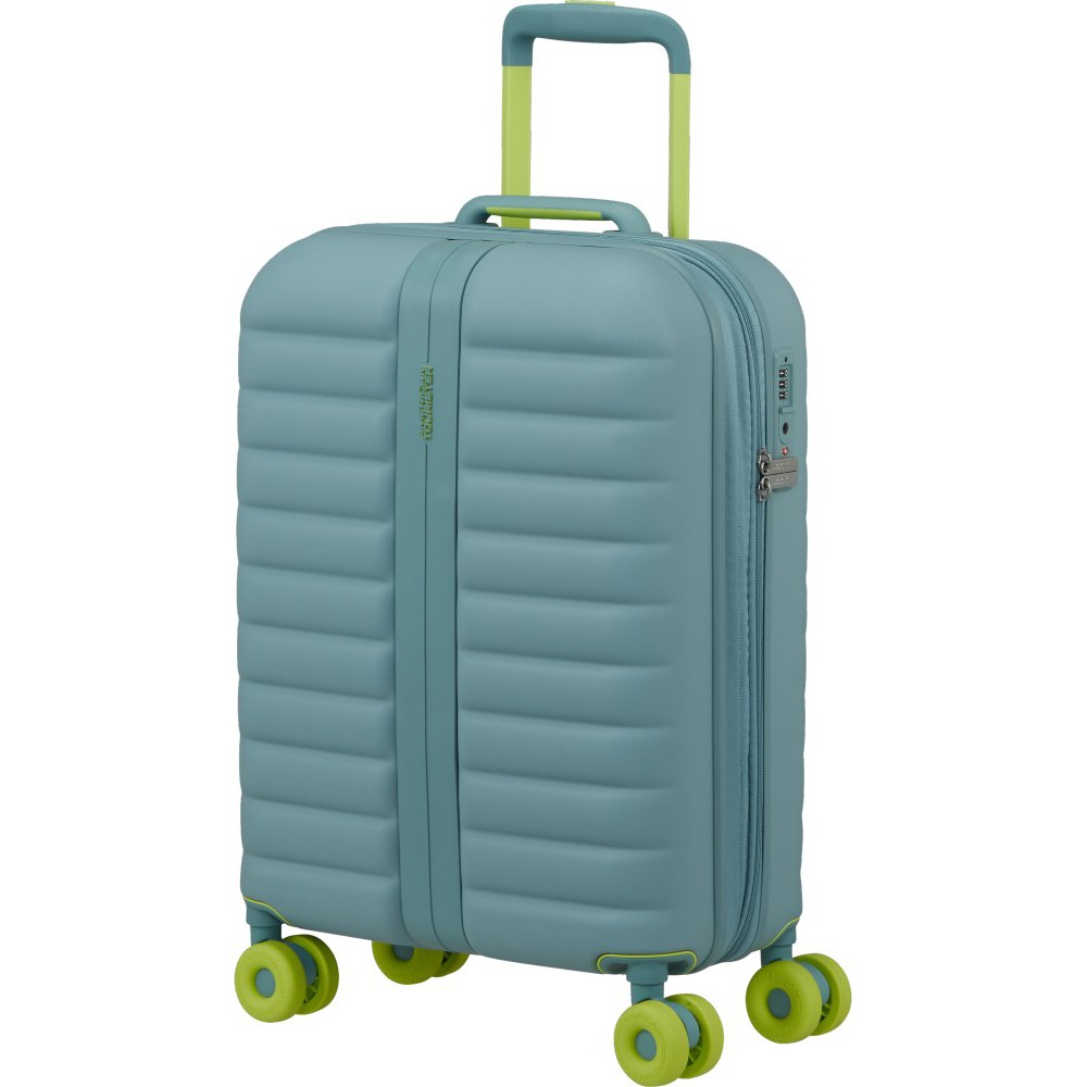 American Tourister 159930-B012 NEOVIBE Spinner Exp 55cm Cabin Suitcase Muted Mint Travel Items
