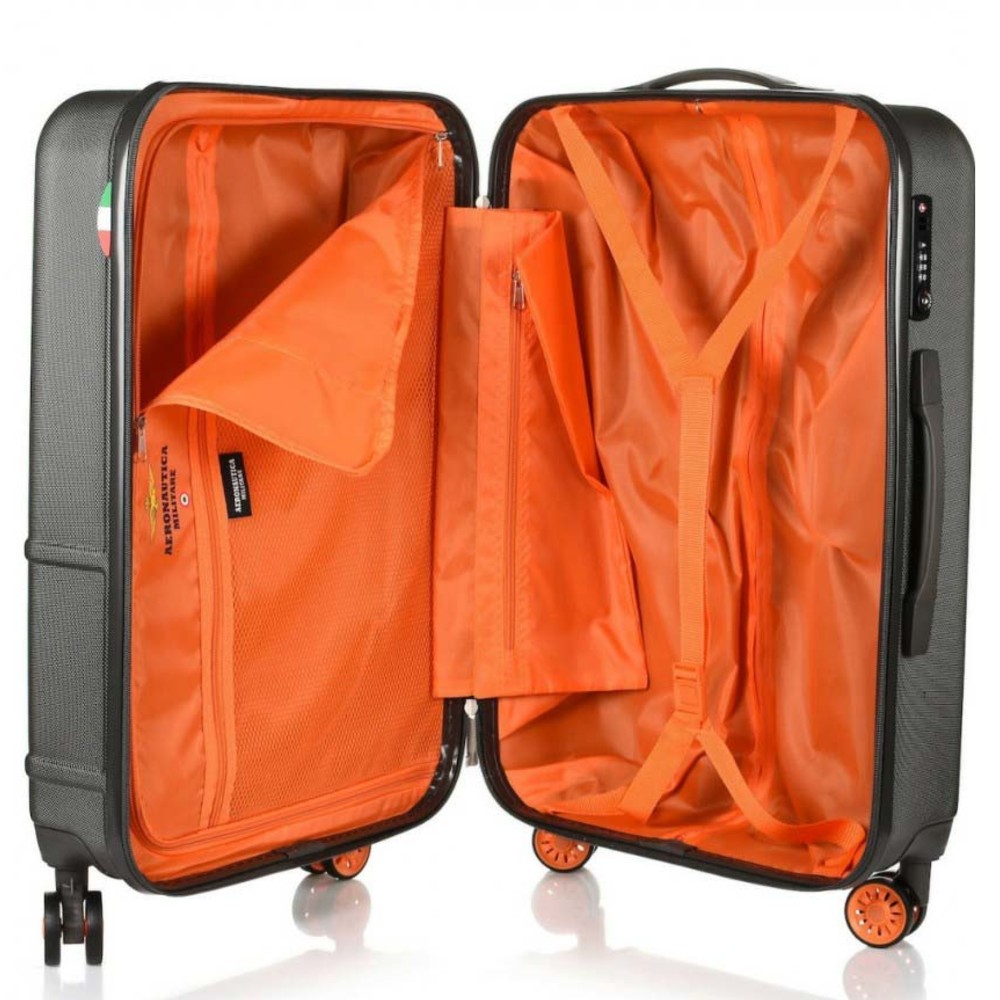 Aeronautica Militare AM220/70 Grey Hard Suitcase Travel Items