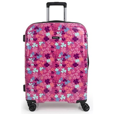 Gabol 235846 019 CLOVER Μεσαία Βαλίτσα Τριφύλλι 66cm Ροζ