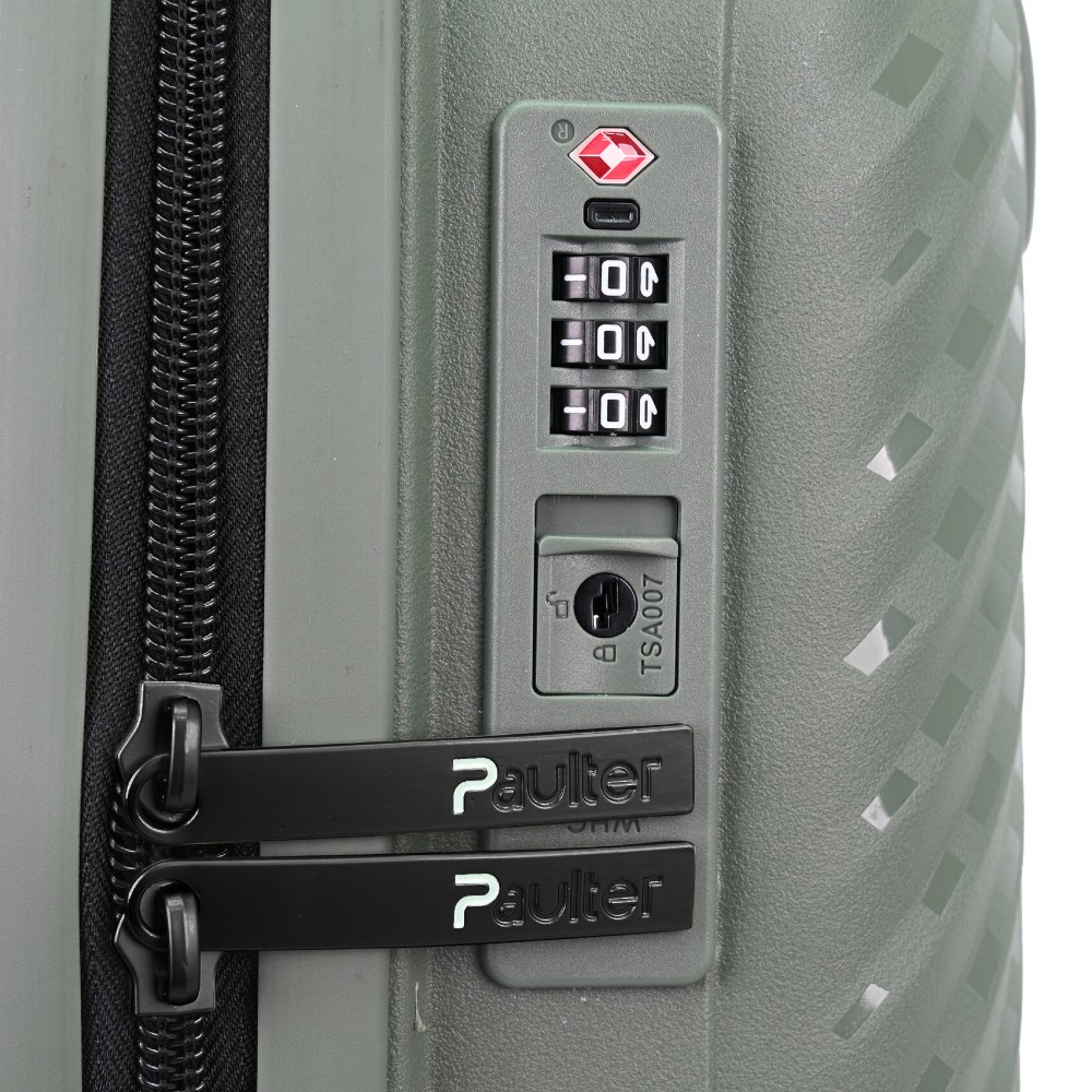 Paulter 2729-20 Expandable Βαλίτσα Καμπίνας 55cm Olive Πράσινη Είδη ταξιδιού