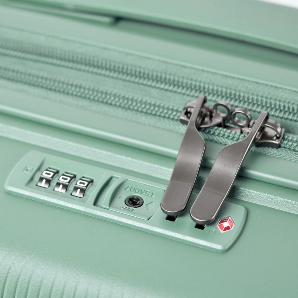 GUY LAROCHE 2893 Expandable Βαλίτσα Καμπίνας 55εκ Celaton Πράσινη Είδη ταξιδιού