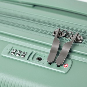 GUY LAROCHE 2893 Expandable Βαλίτσα Καμπίνας 55εκ Celaton Πράσινη Είδη ταξιδιού