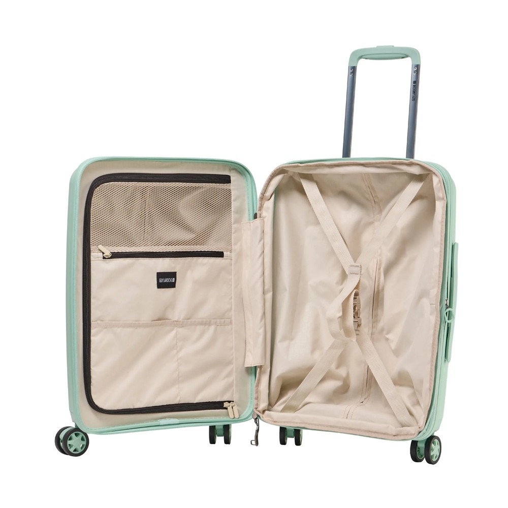 GUY LAROCHE 2893 Expandable Βαλίτσα Καμπίνας 55εκ Celaton Πράσινη Είδη ταξιδιού