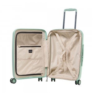 GUY LAROCHE 2893 Expandable Βαλίτσα Καμπίνας 55εκ Celaton Πράσινη Είδη ταξιδιού
