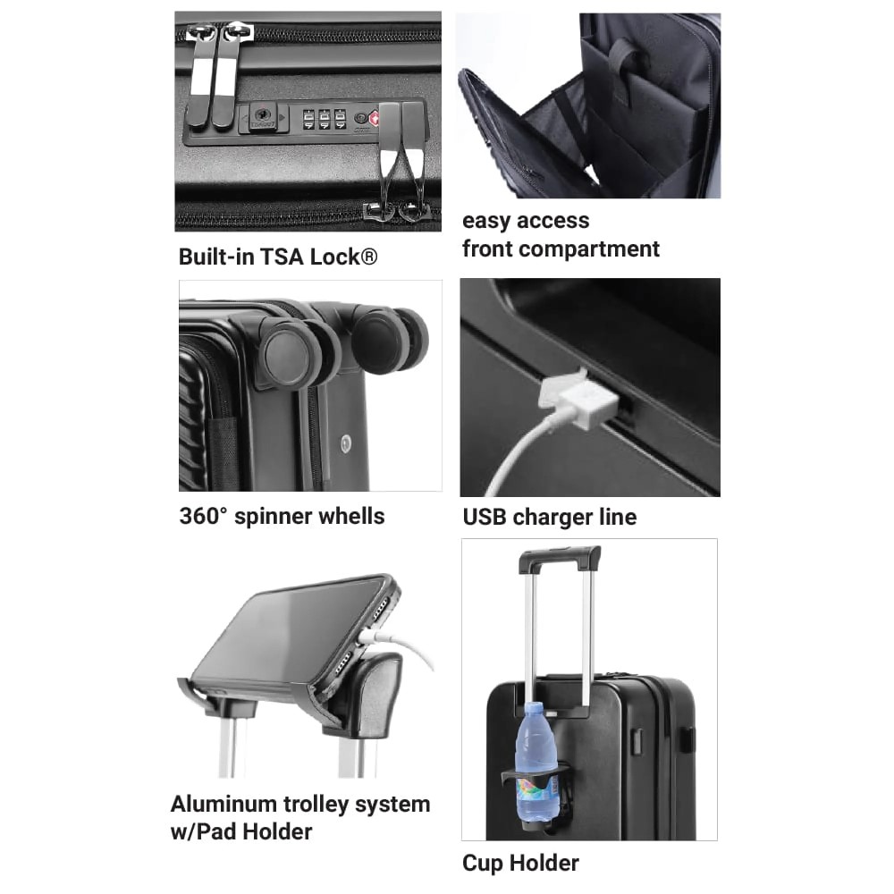 Nautica 2910 Βαλίτσα Ταξιδιού Καμπίνας 55εκ Μαύρη Είδη ταξιδιού