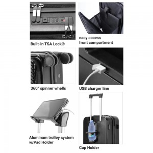 Nautica 2910 Βαλίτσα Ταξιδιού Καμπίνας 55εκ Μαύρη Είδη ταξιδιού