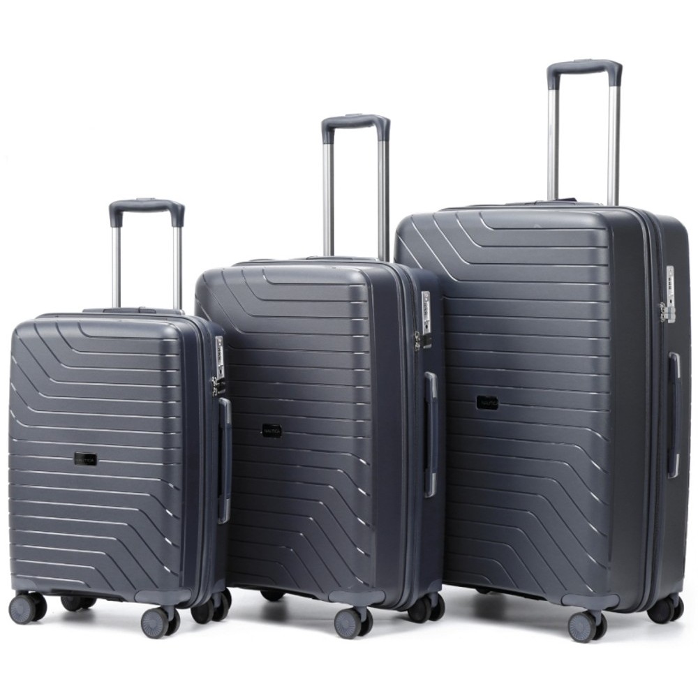 Nautica 29171819 Σετ 3τμχ Βαλίτσες Ταξιδιού S/M/L Γκρι Είδη ταξιδιού