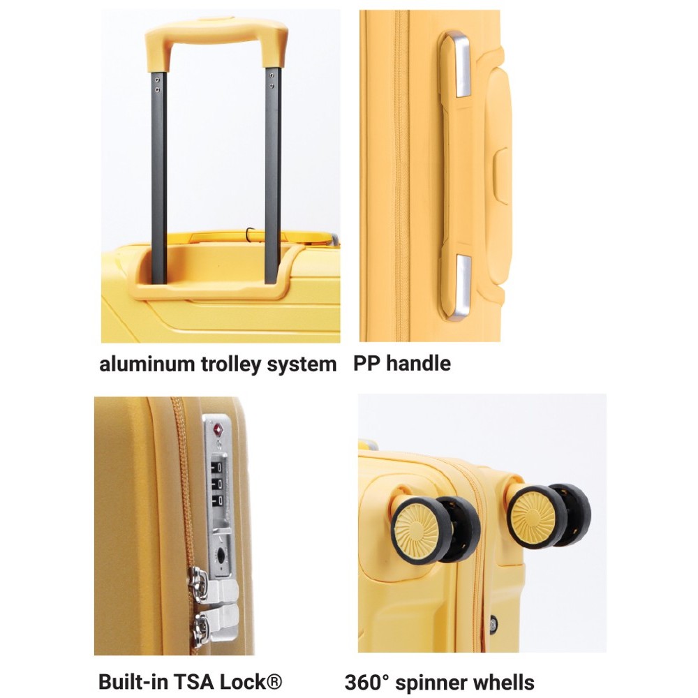 Nautica 2930 Βαλίτσα Ταξιδιού Καμπίνας 55εκ. Κίτρινη. Travel Items