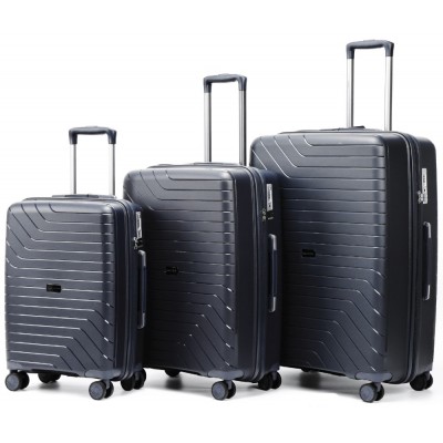 Nautica 29333437 Σετ 3τμχ Βαλίτσες Ταξιδιού S/M/L Expandable Μαύρο