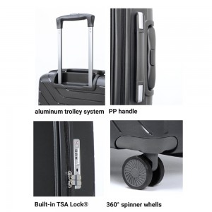 Nautica 29333437 Σετ 3τμχ Βαλίτσες Ταξιδιού S/M/L Expandable Μαύρο Travel Items