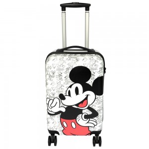 Disney 2951 Mickey Mouse Βαλίτσα Καμπίνας 55cm Λευκή