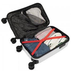 Disney 2951 Mickey Mouse Βαλίτσα Καμπίνας 55cm Λευκή