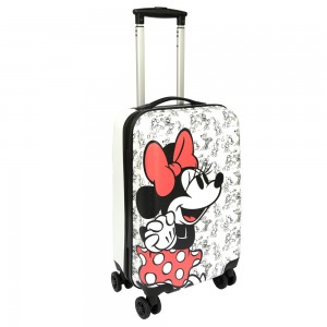 Disney 2952 Minnie Mouse Βαλίτσα Καμπίνας 55cm Λευκή