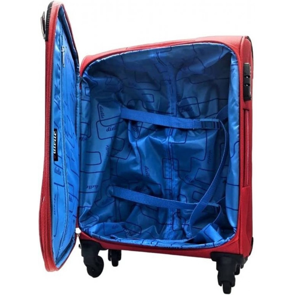 Dielle Μεσαία Βαλίτσα 65cm 300-60 Κόκκινη