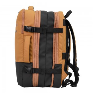 Paulter 3054 Expandable Ταξιδιωτικό Σακίδιο Πλάτης Κίτρινο-Μουσταρδί Τσάντες