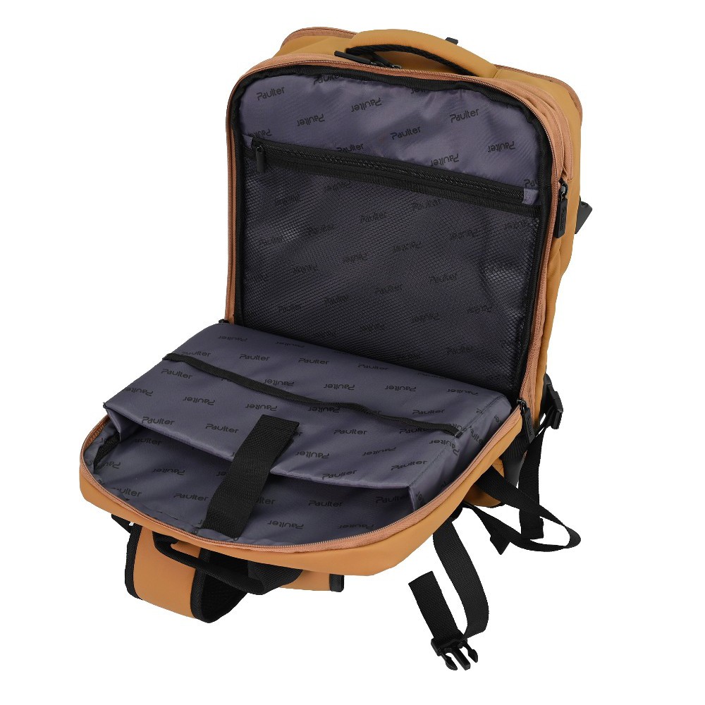Paulter 3054 Expandable Ταξιδιωτικό Σακίδιο Πλάτης Κίτρινο-Μουσταρδί Τσάντες