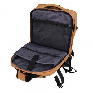 Paulter 3054 Expandable Ταξιδιωτικό Σακίδιο Πλάτης Κίτρινο-Μουσταρδί Τσάντες