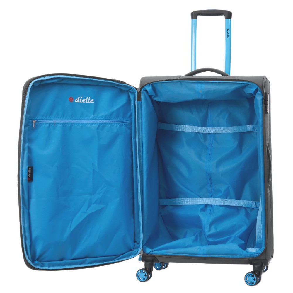 Dielle 30/70 Expandable Large Suitcase 79cm Grey Travel Items