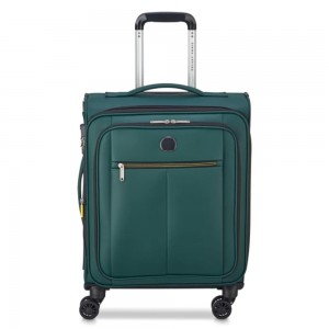 Delsey 342180303 Dita Expandable Slim Βαλίτσα Καμπίνας 55cm Πράσινη Είδη ταξιδιού